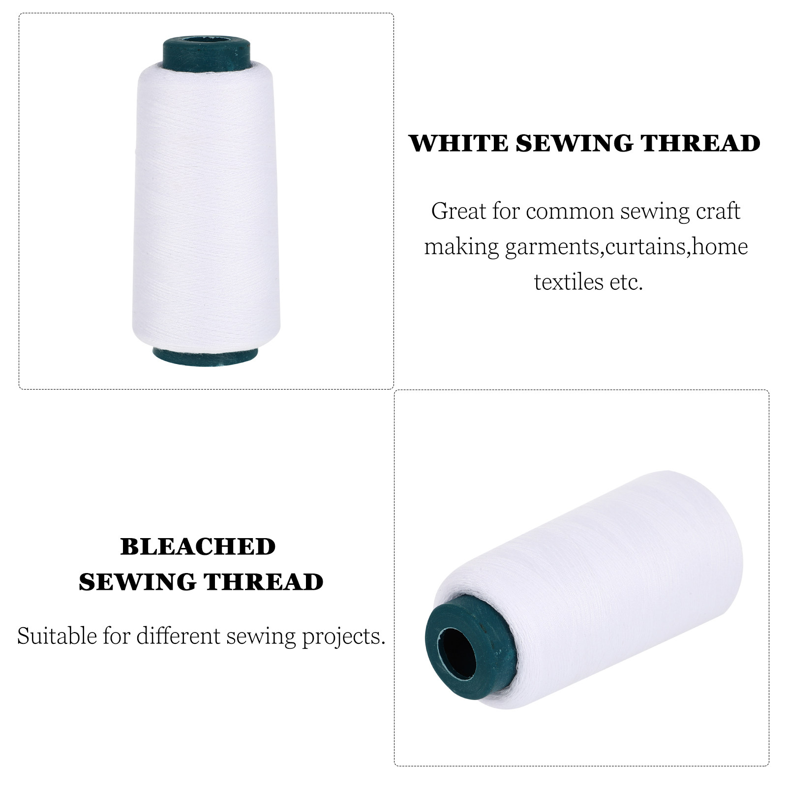 3000 Yard Beyazlatılmış Beyaz  - Sewing Thread In Textile incelemesi ve fiyatı