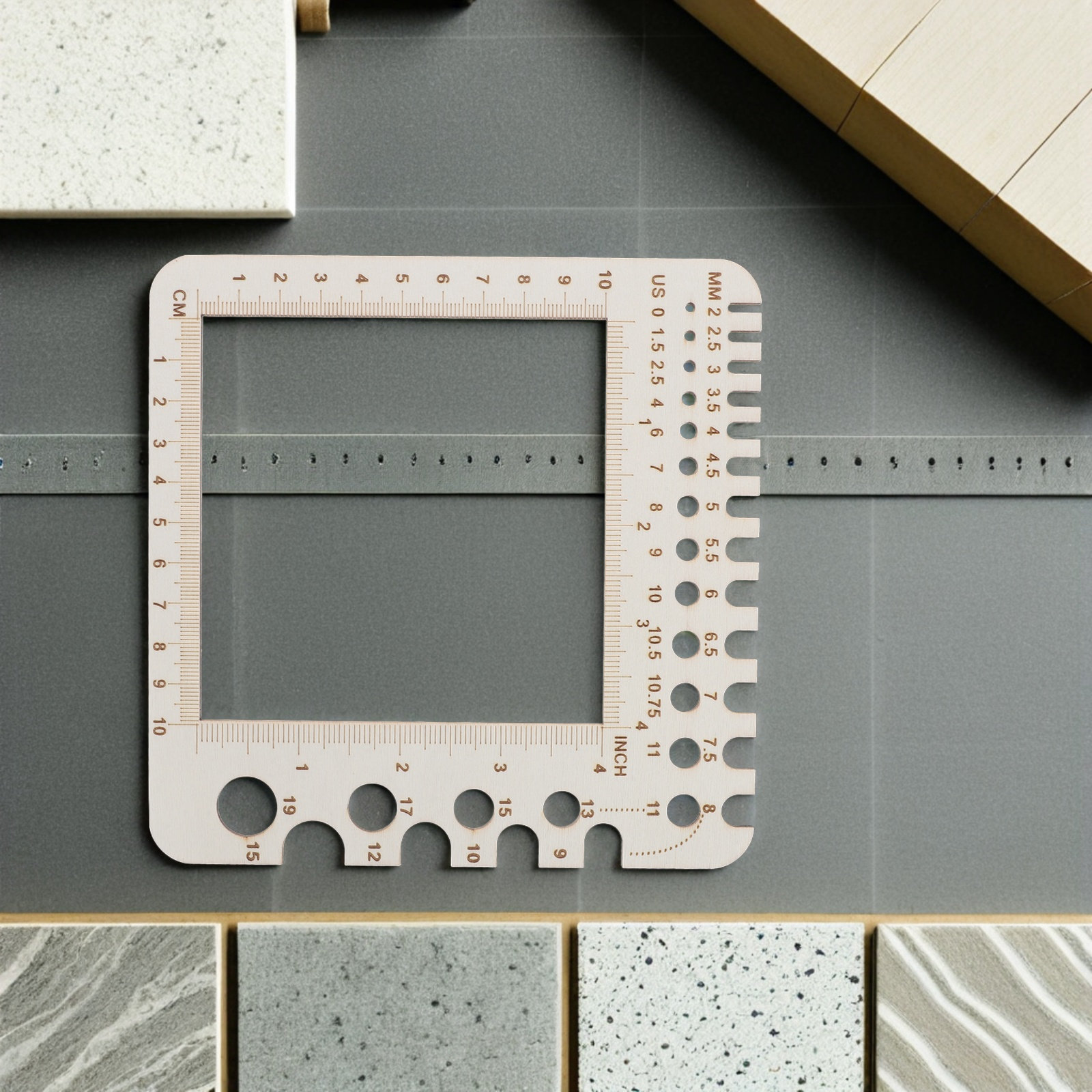 2 Adet Ahşap Örgü Ölçer, Metri - Sewing Gauge Ruler incelemesi ve fiyatı